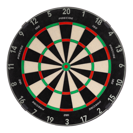 Precise 180 Endorphine Steel Dartboard with Numbered Ring - Nordic Grey