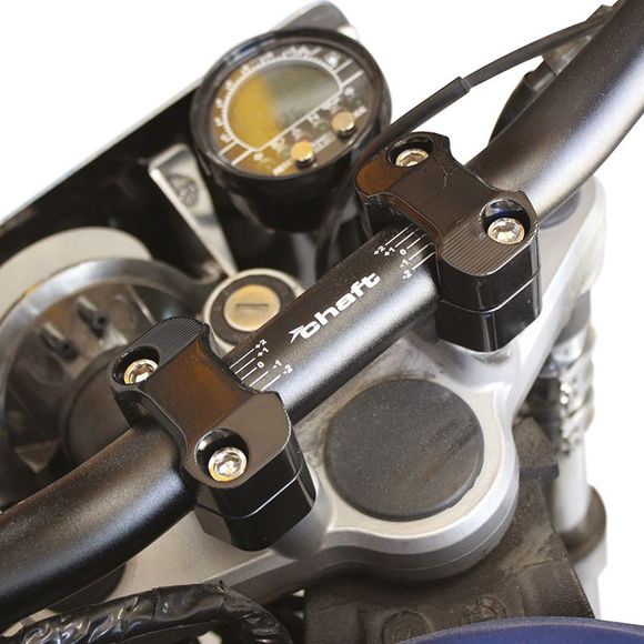 Pontet de guidon Chaft REHAUSSEUR DE GUIDON 22/28 Universel - NoirRef : CF0019