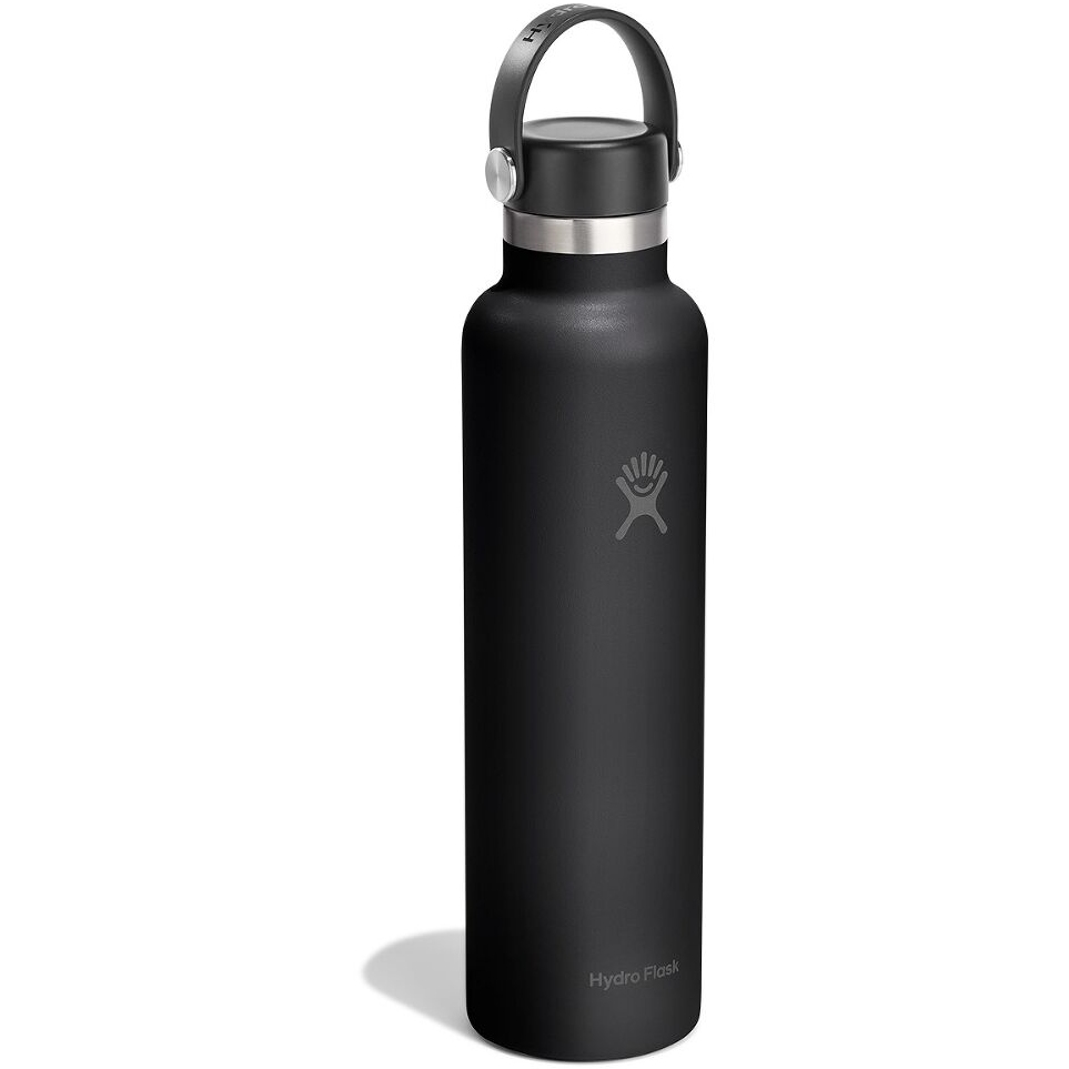 Hydro Flask 24oz Standard Mouth Insulated Bottle + Flex Cap - 710ml - Tonal Black