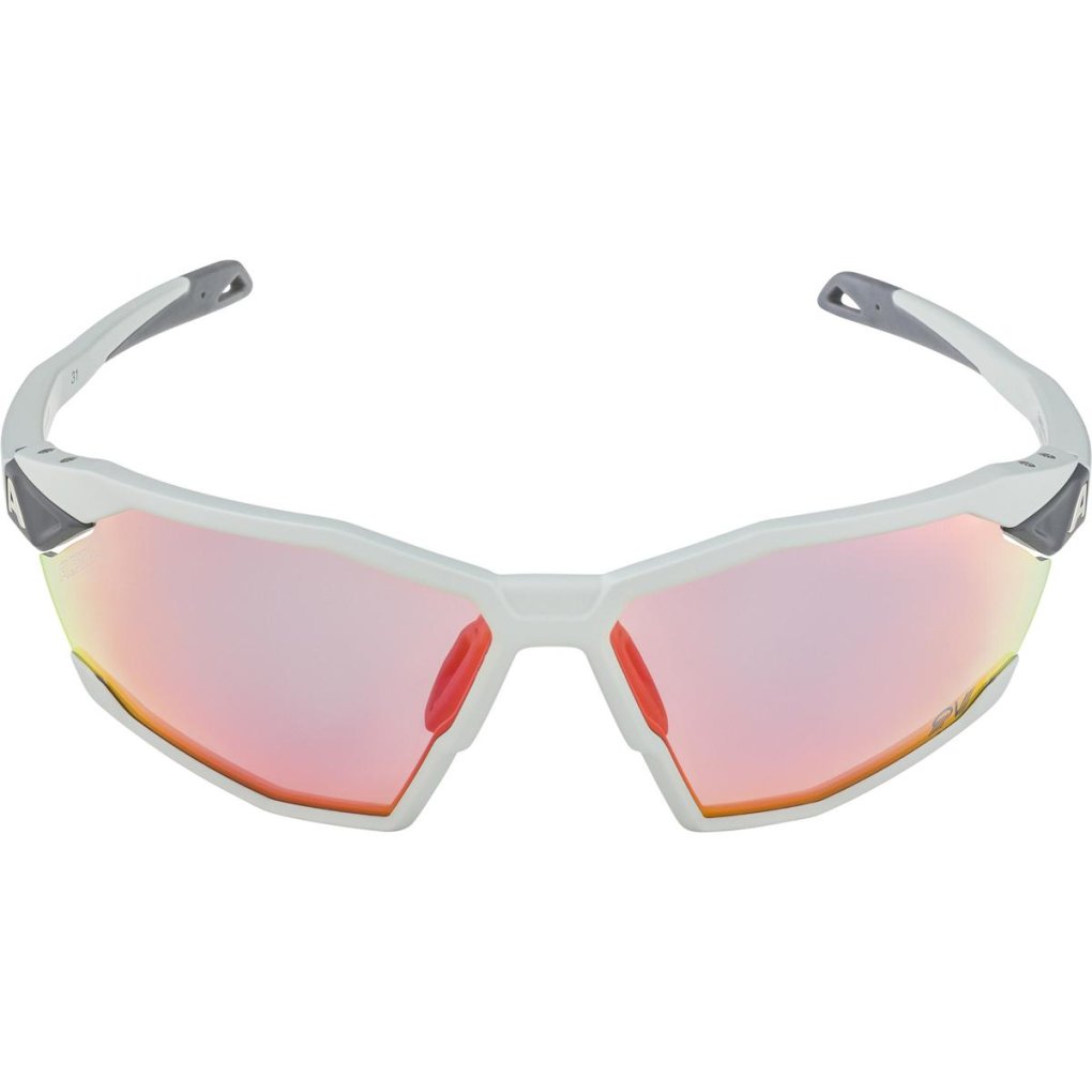 Alpina Twist Six QV Glasses - smoke-grey matt /mirror rainbow