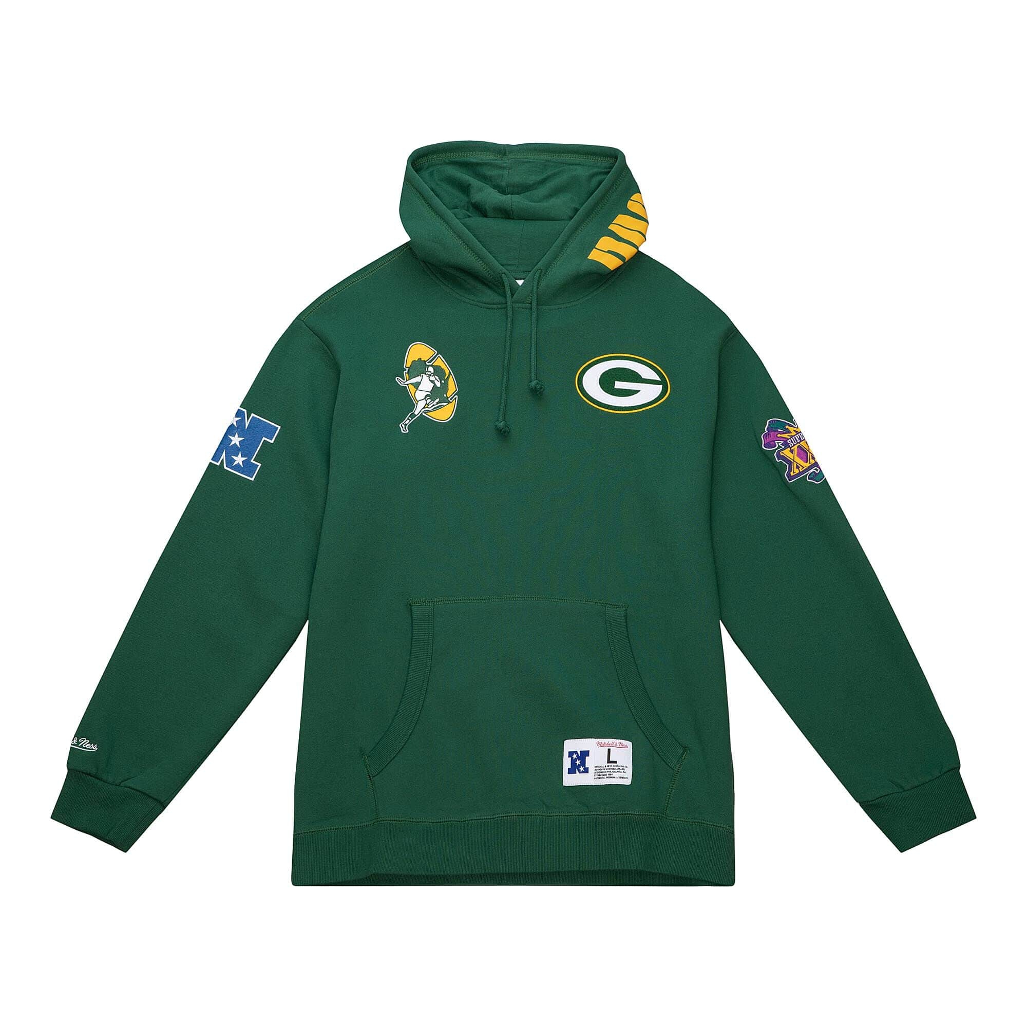 Green Bay Packers City Collection Mitchell & Ness NFL Hoodie Green
