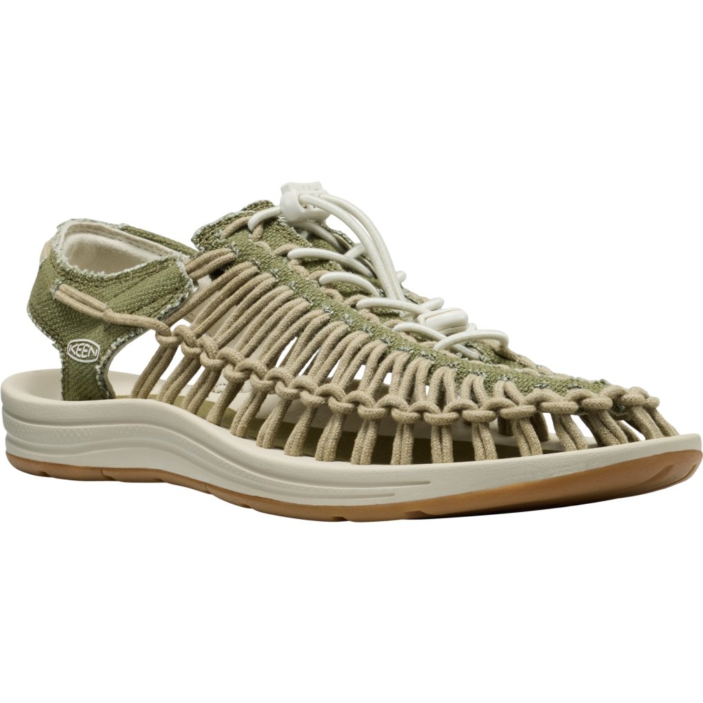 KEEN Uneek Canvas Sandals Men - Martini Olive/Birch