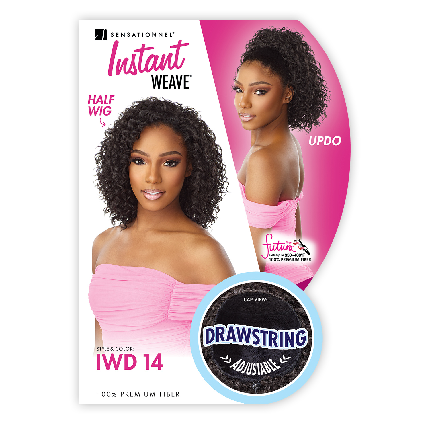 Sensationnel Half Wig Instant Weave Drawstring Cap IWD 14