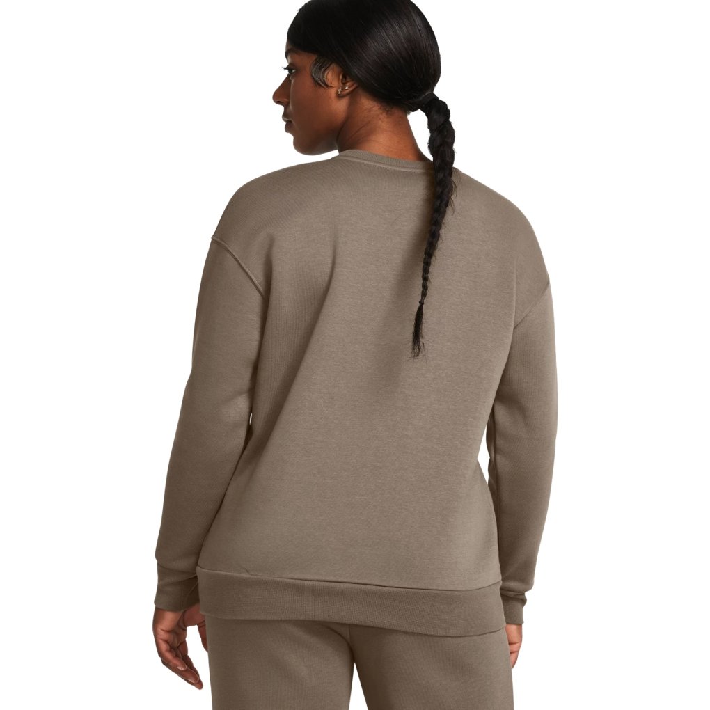 Under Armour UA Essential Fleece Crew Women - Taupe Dusk/Black