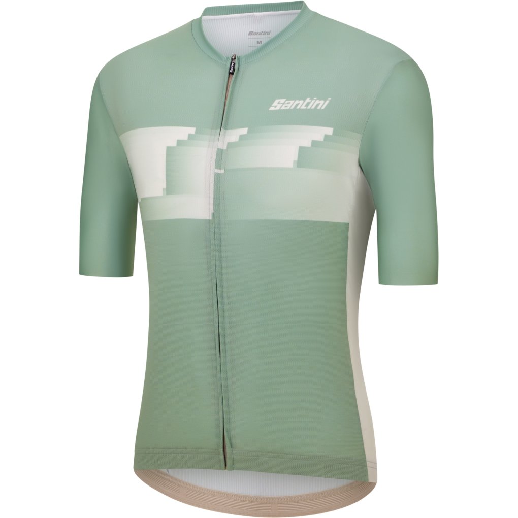 Santini Verve Short Sleeve Jersey Mens AS94075CVERVE - sage green SV
