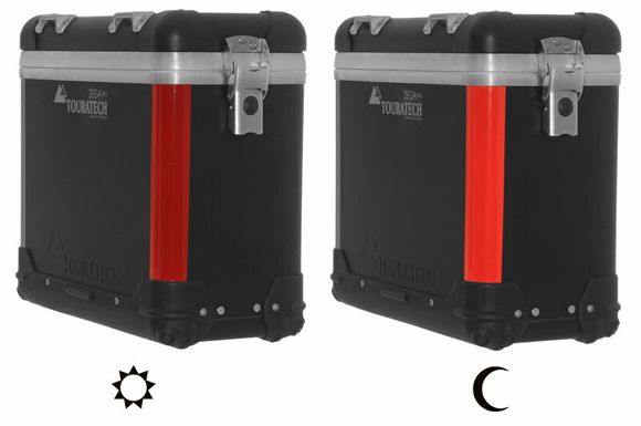 Touratech stickers Reflective strips - ZEGA Pro / ZEGA Pro 2 - red x2 UniversalRef: Trt00180A / 01-050-0887-0
