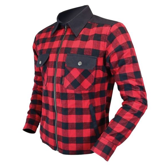Surchemise Moto Harisson RANGER LADY - Noir / RougeRef : HN0173
