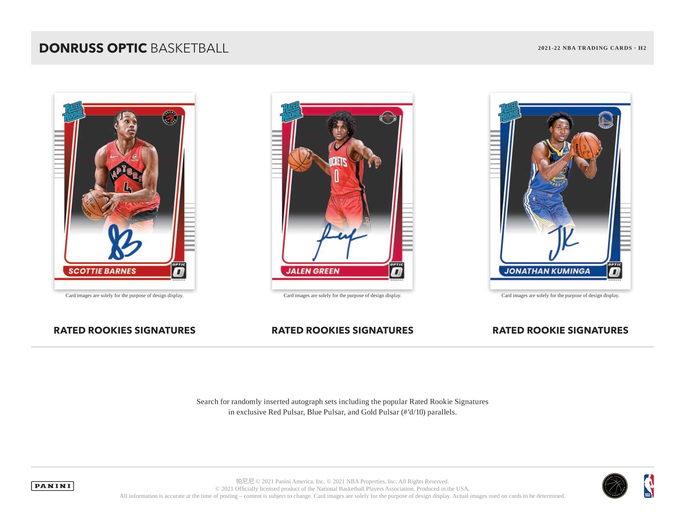 2021/22 Panini Donruss Optic H2 Basketball NBA Box