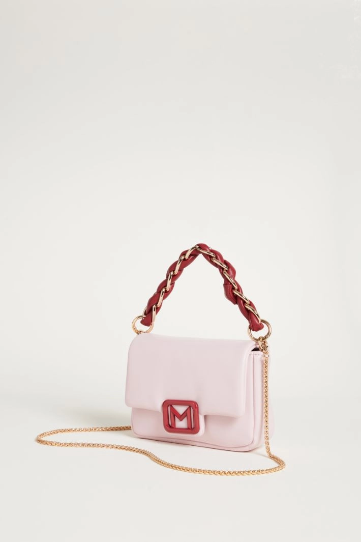 Padded bag in coated fabric - PINK