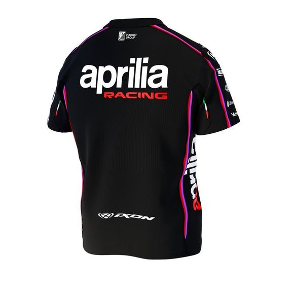 T-Shirt manches courtes Ixon APRILIA 25 - Noir / RougeRef : IX2161