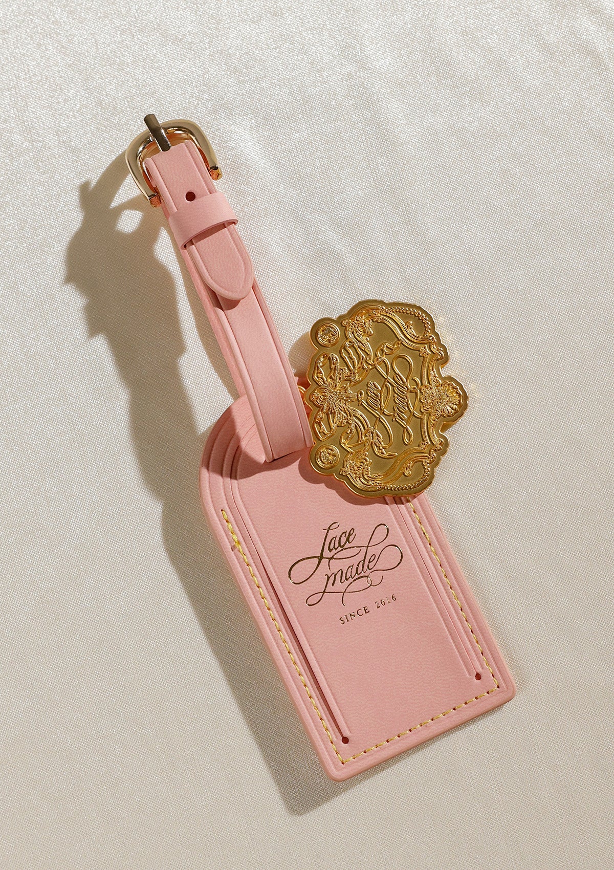 Blush Gilded Luggage Tag