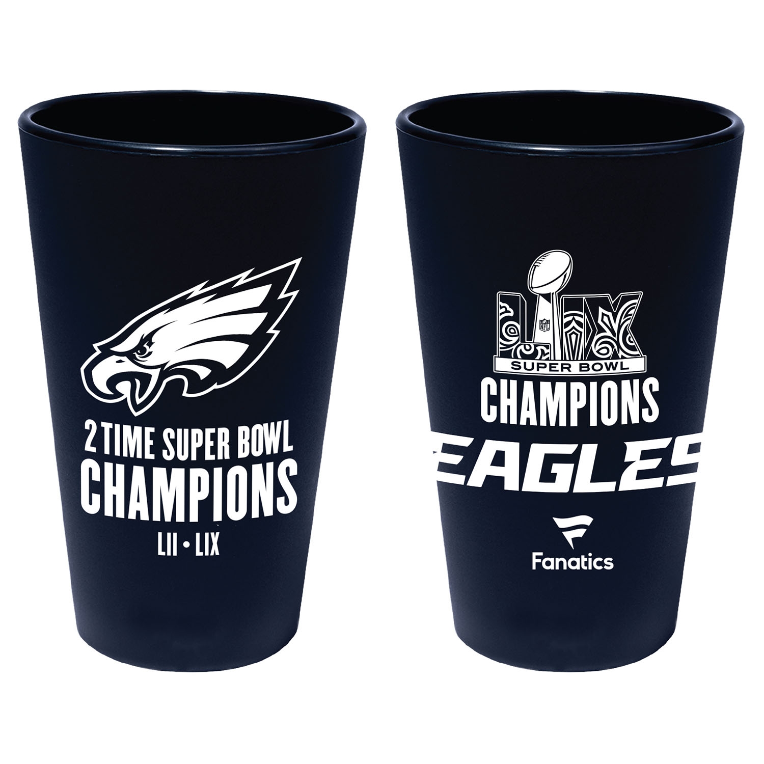 Philadelphia Eagles Super Bowl LIX Champions SiliPint Pint Glass