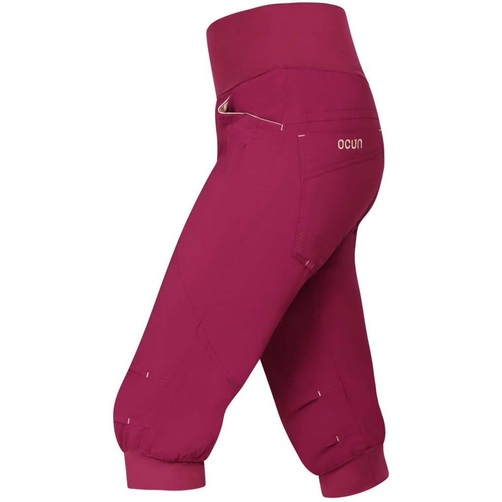 Ocún Noya Shorts Climbing Pants Women - wine rhododendron