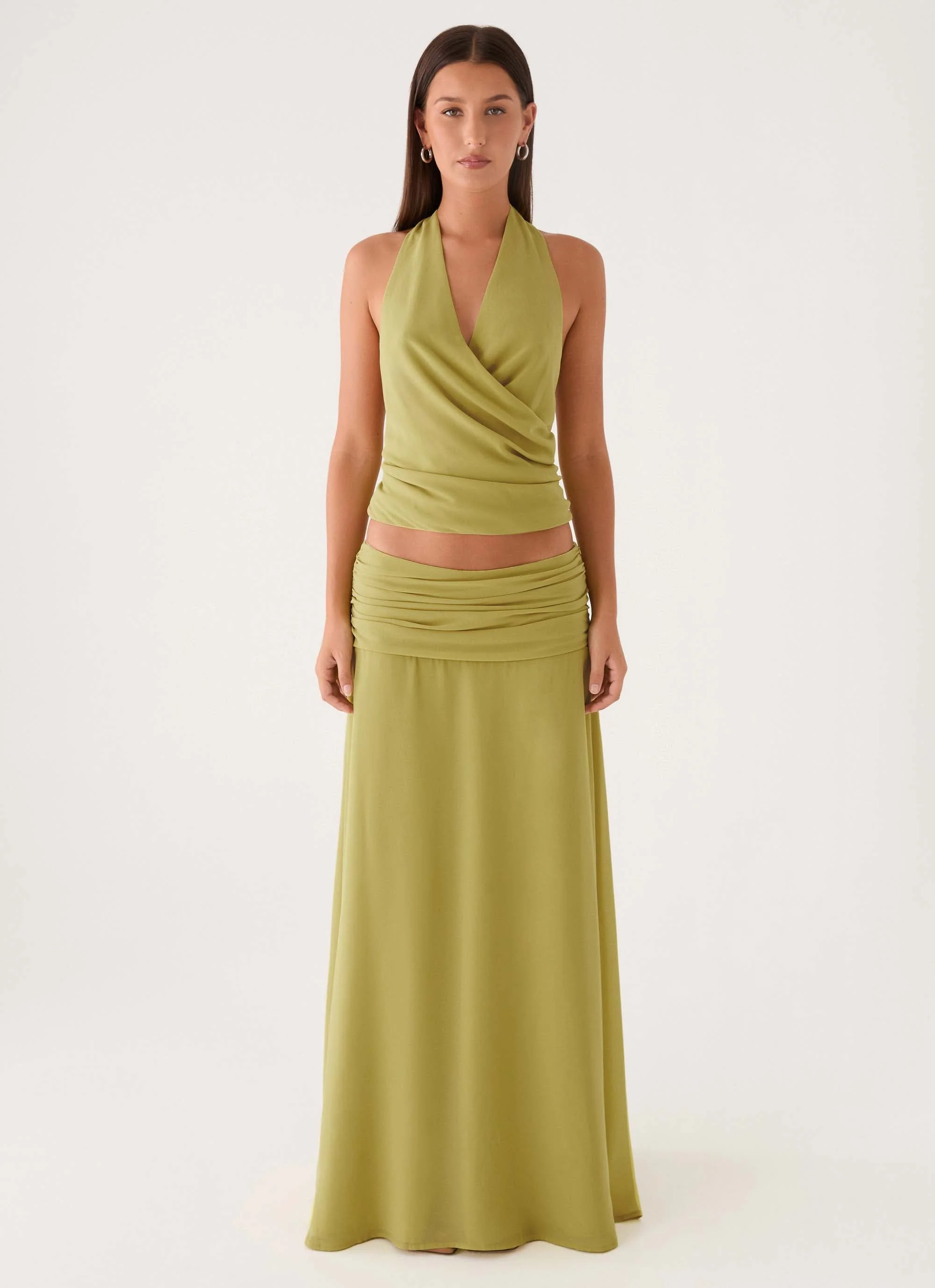 Willowmena Maxi Skirt - Lime