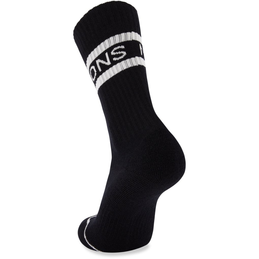 Mons Royale Signature Crew Socks - black / white