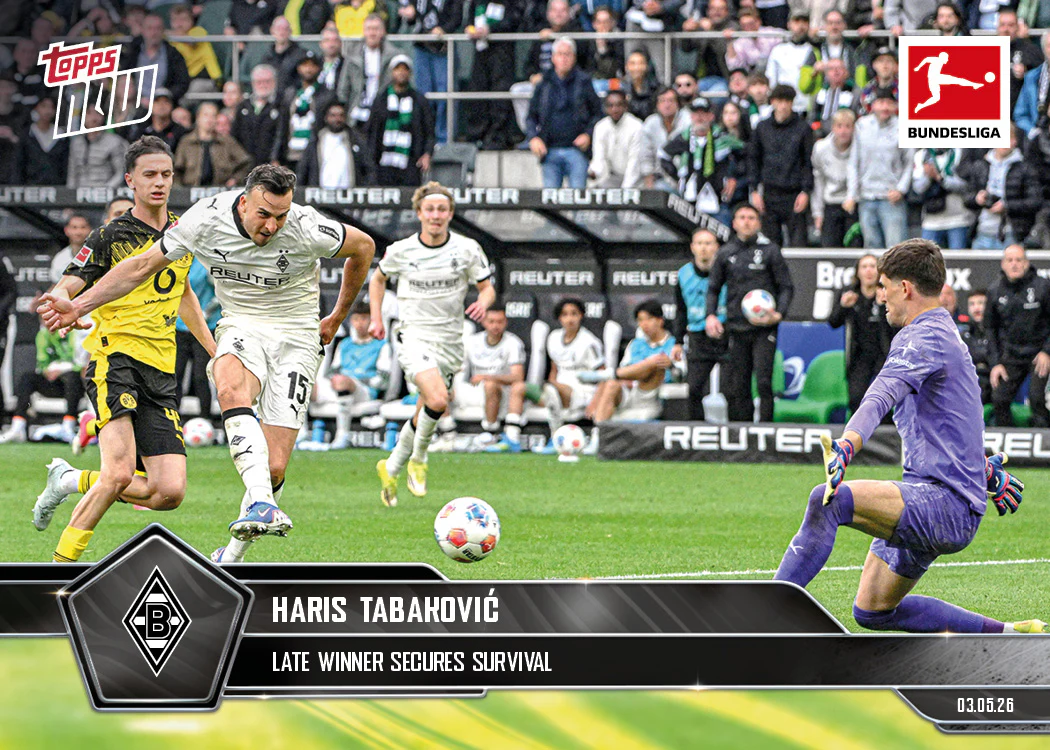 Haris Tabaković - 2025-26 Bundesliga Topps NOW® - Card 187 - PR: 103