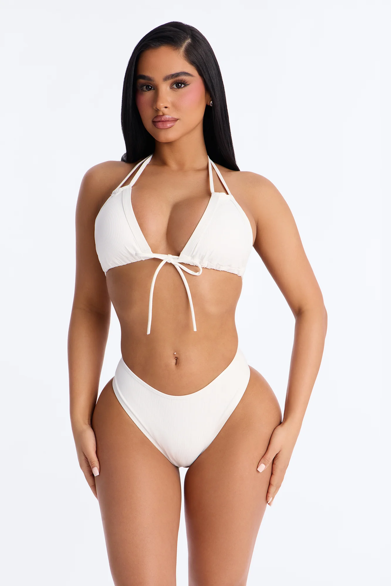 Poolside Sipping Bikini - White