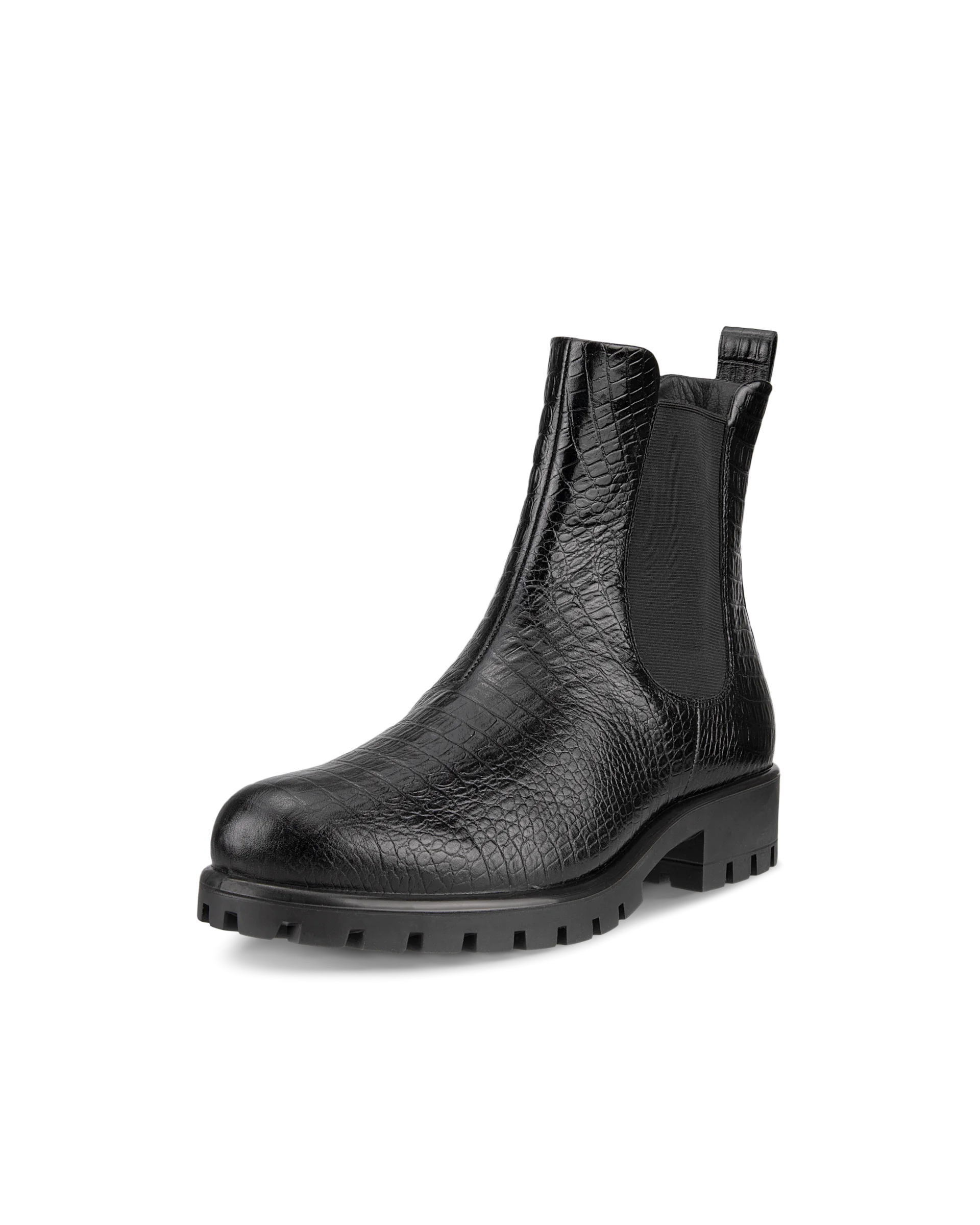 ECCO MODTRAY W Damen Chelsea Boot aus Leder Schwarz