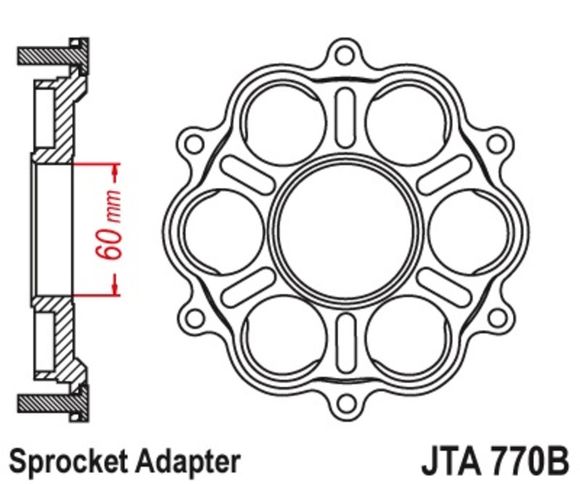 Couronne JT. Support de - 6 SilentblocRef : JTC00003A / 1022165