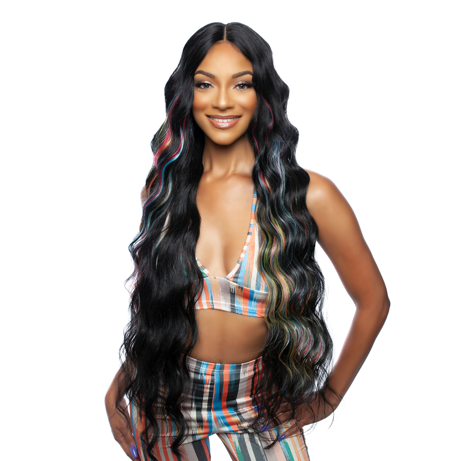 Mane Concept Human Hair Blend HD Lace Front Wig Brown Sugar BSHC292 Skipper