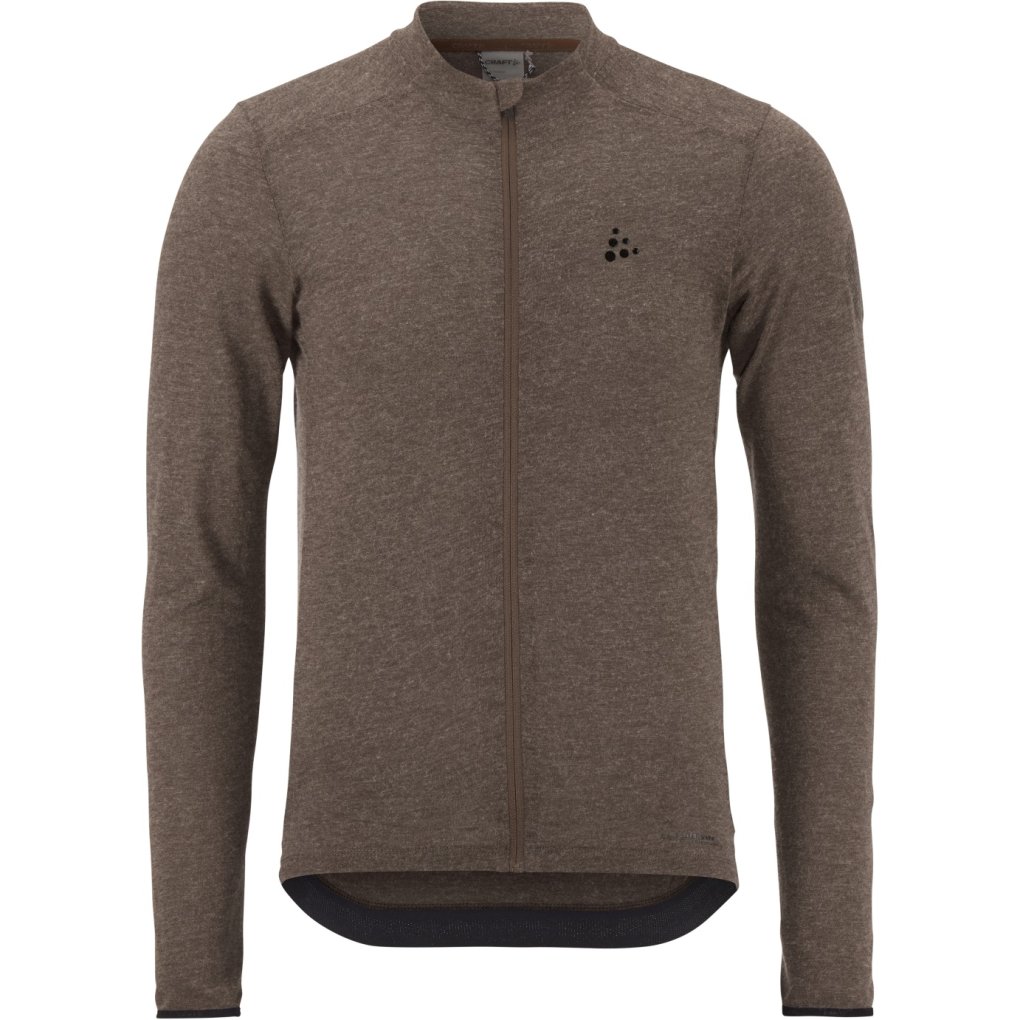 CRAFT Core Bike Essence Wool Longsleeve Jersey Men - Prune