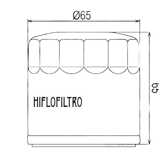 Filtre à huile HifloFiltro HF553 Type OrigineRef : HF553 / 07120211