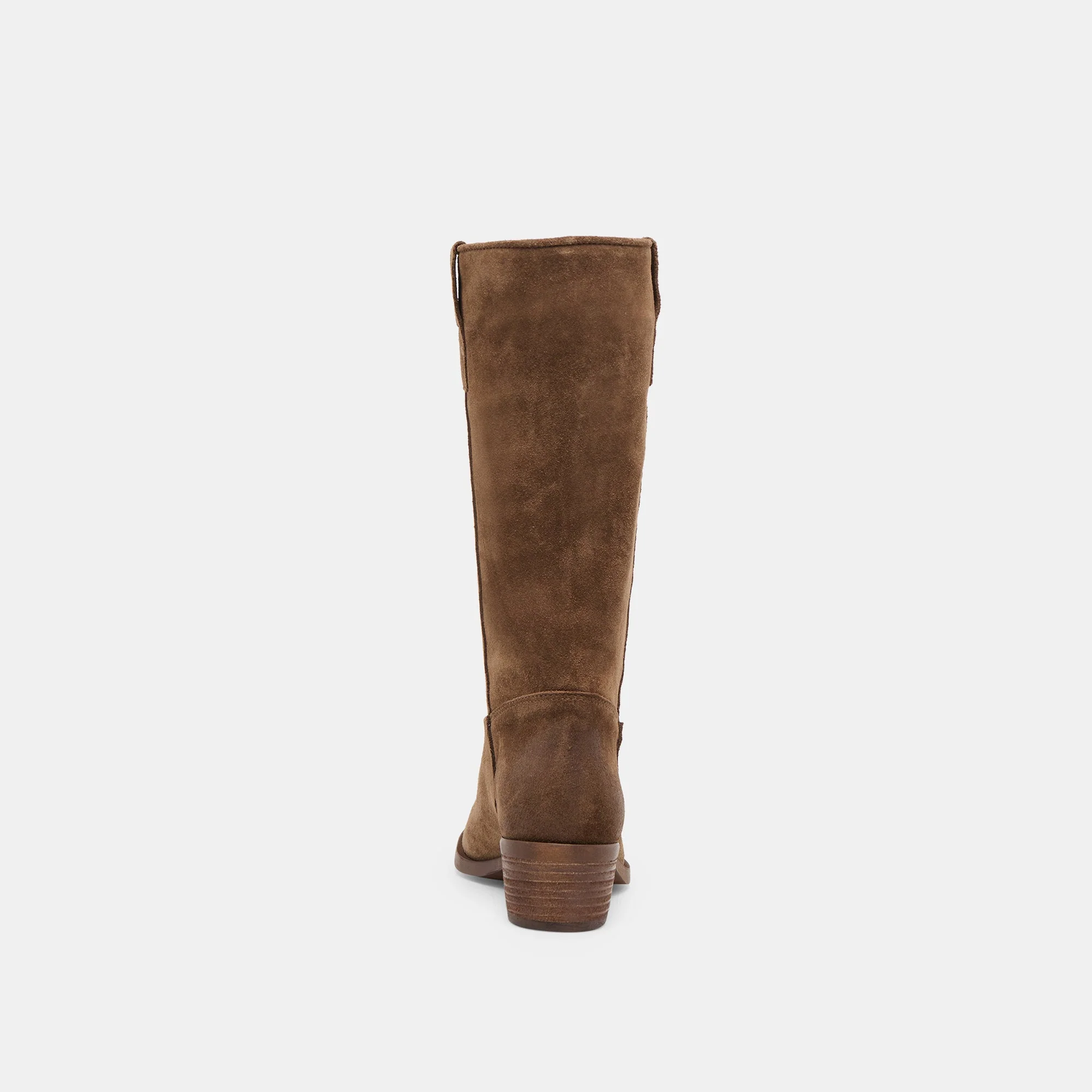 ROMIE BOOTS CHOCOLATE SUEDE