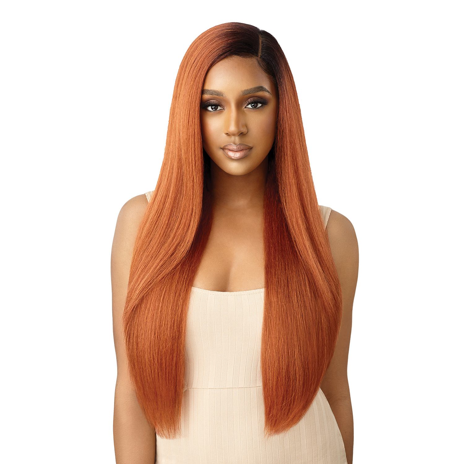 Outre HD Lace Front Wig Natural Yaki 30
