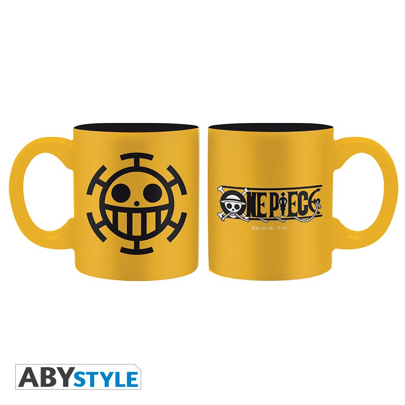 ONE PIECE Set 2 Espresso Mugs Ace & Trafalgar emblems