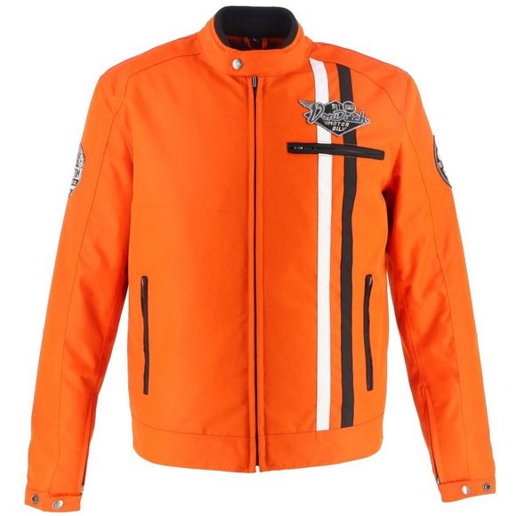 Helstons VON DUTCH SPEED RACER Motorcycle Jacket - Orange / BlackRef: VDH0260