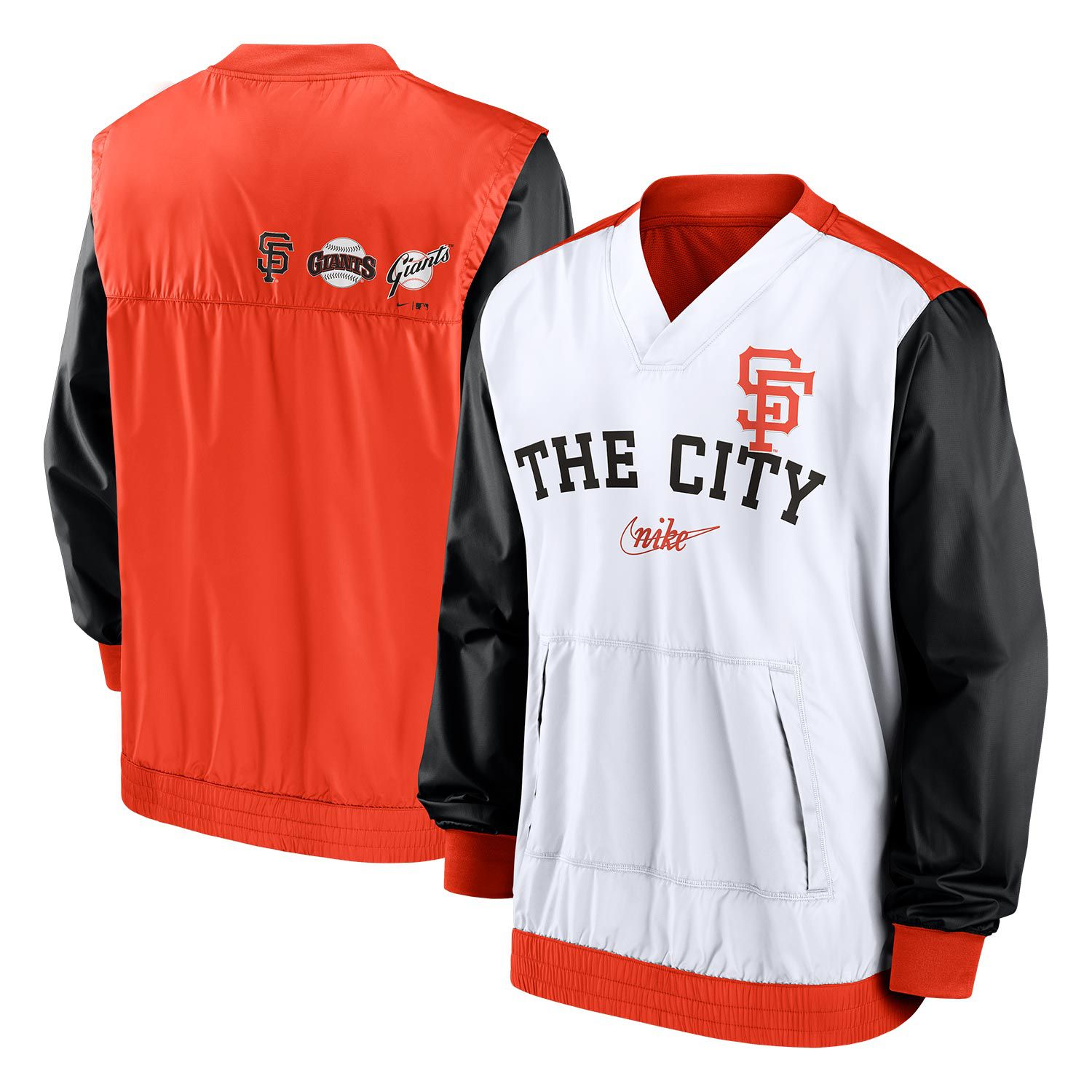 San Francisco Giants Rewind Warm Up MLB Pullover Jacket White