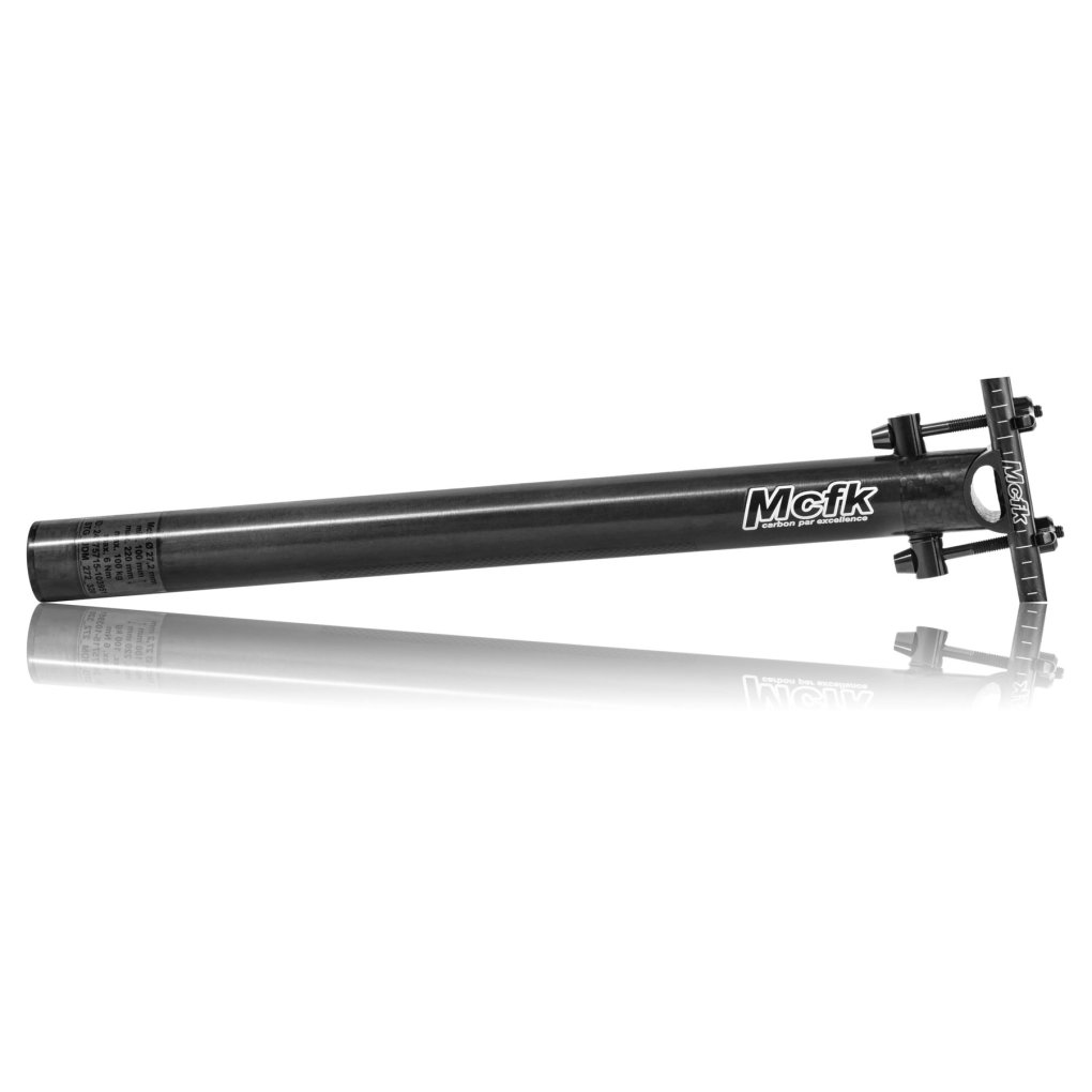 Mcfk Seatpost - Carbon - Straight - 25.4mm - UD Matt