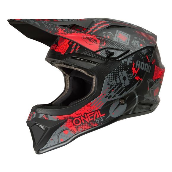 Cross O'Neal 1SRS helmet - Vibrant 2025 - Black / RedRef: OL2192
