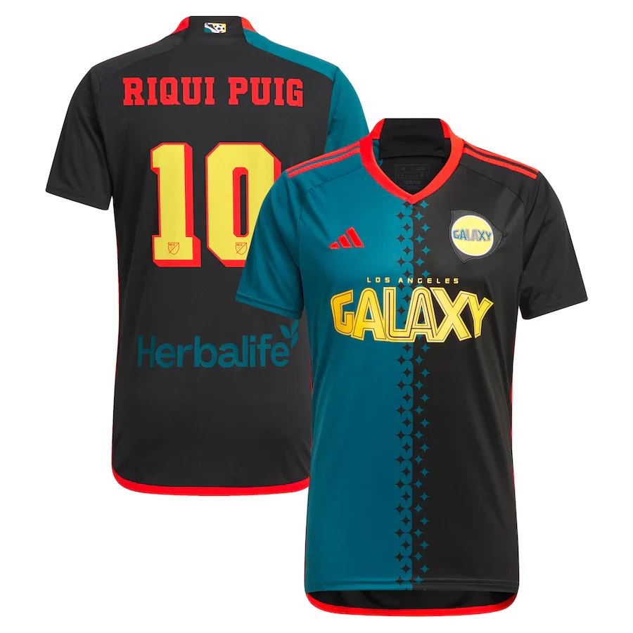 LA Galaxy Riqui Puig Third Jersey 24/25 (Black/Virdia)
