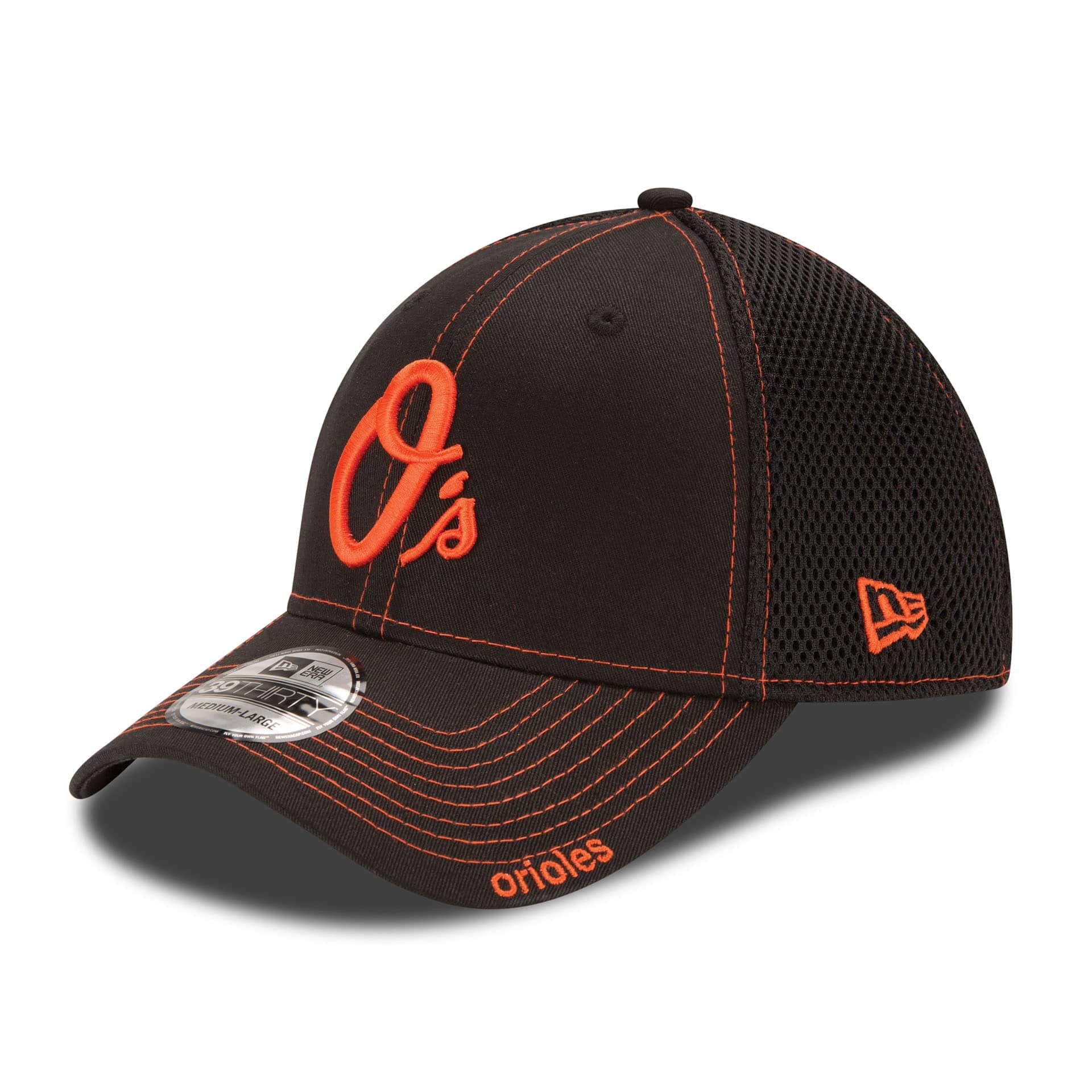 Baltimore Orioles Team Neo New Era 39THIRTY MLB Cap Black