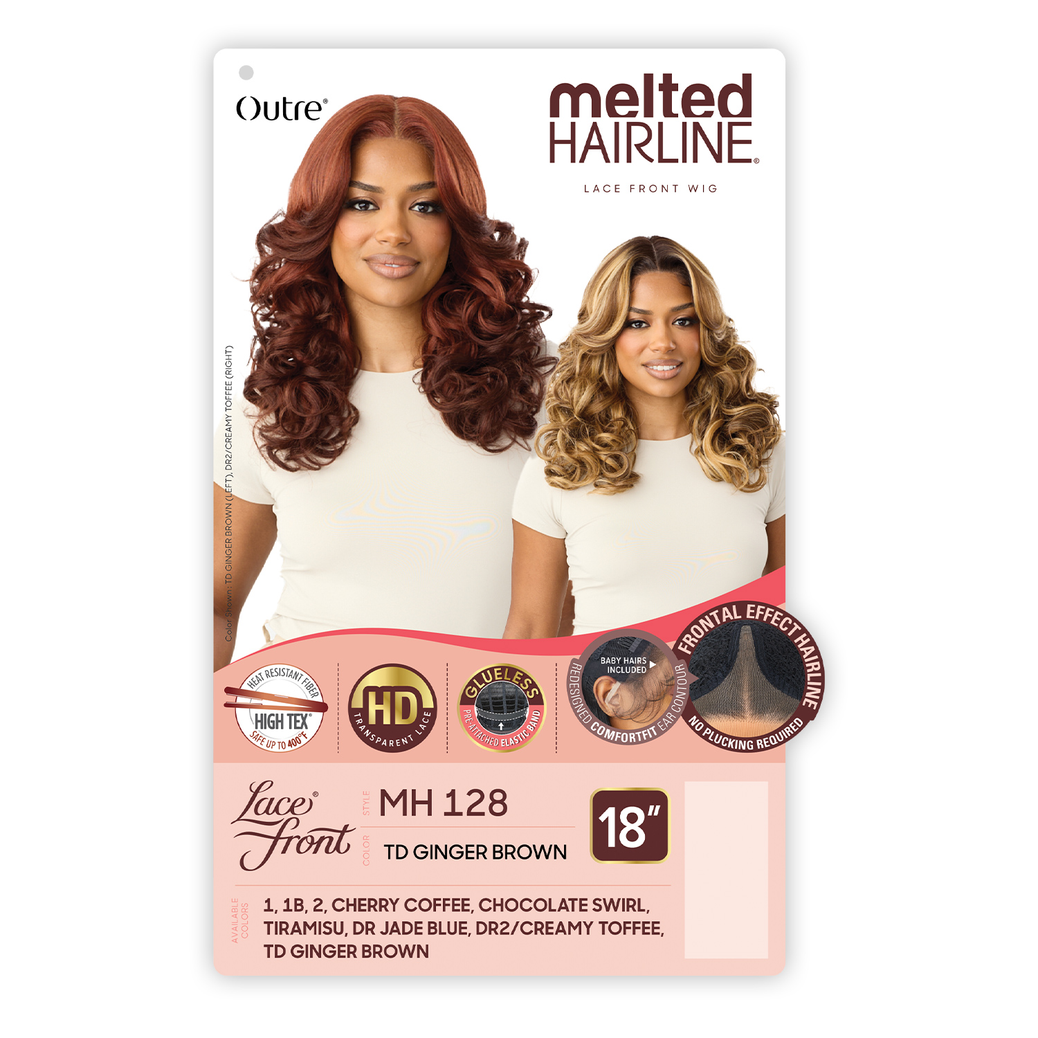 Outre HD Lace Front Wig Melted Hairline Glueless MH 128