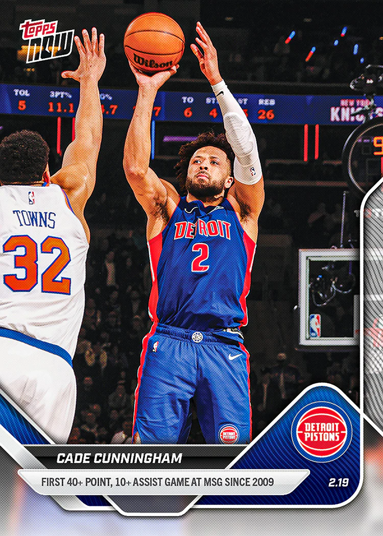 Cade Cunningham - 2025-26 NBA Topps NOW® - Card 178