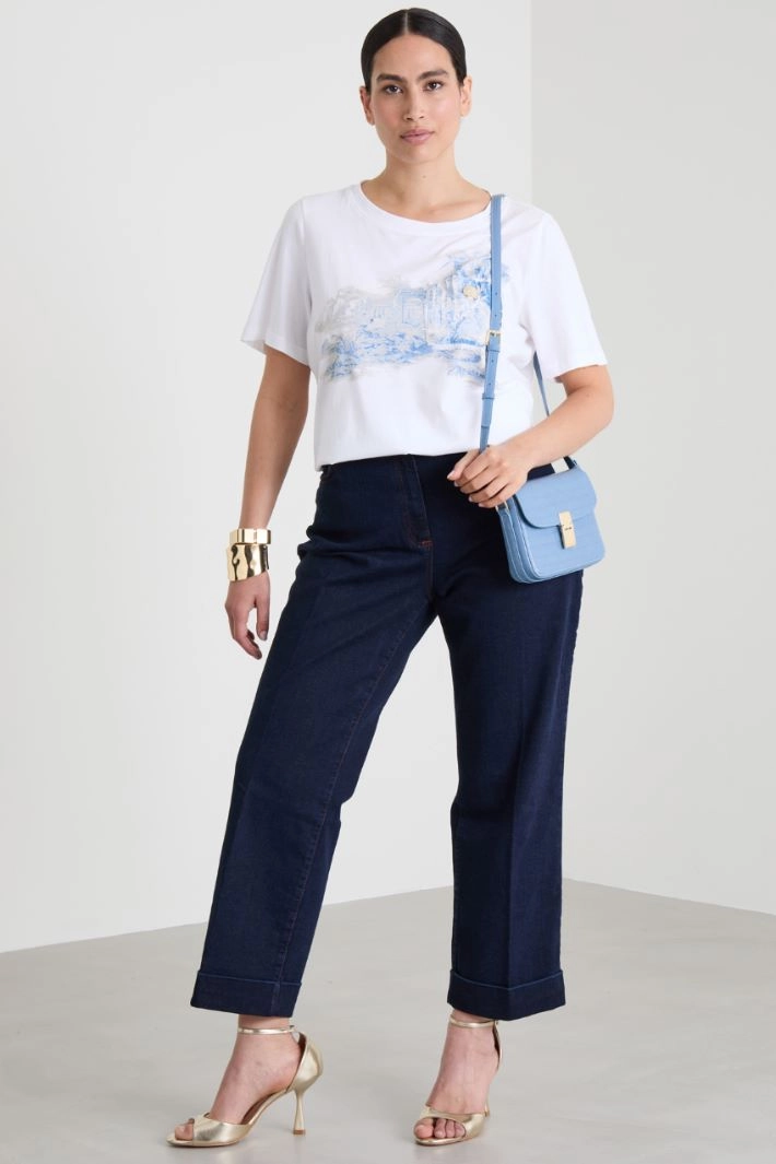 Printed T-shirt - WHITE