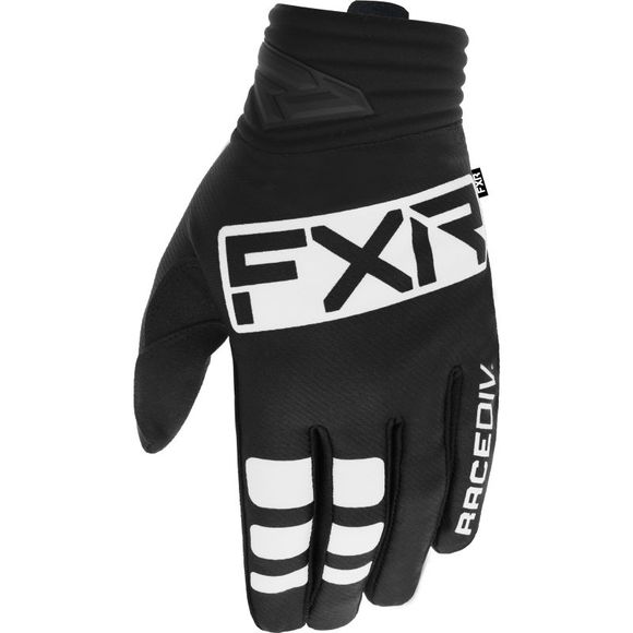 FXR PRIME BLACK/WHITE 2022 cross gloves - Black / WhiteRef: FXR0231