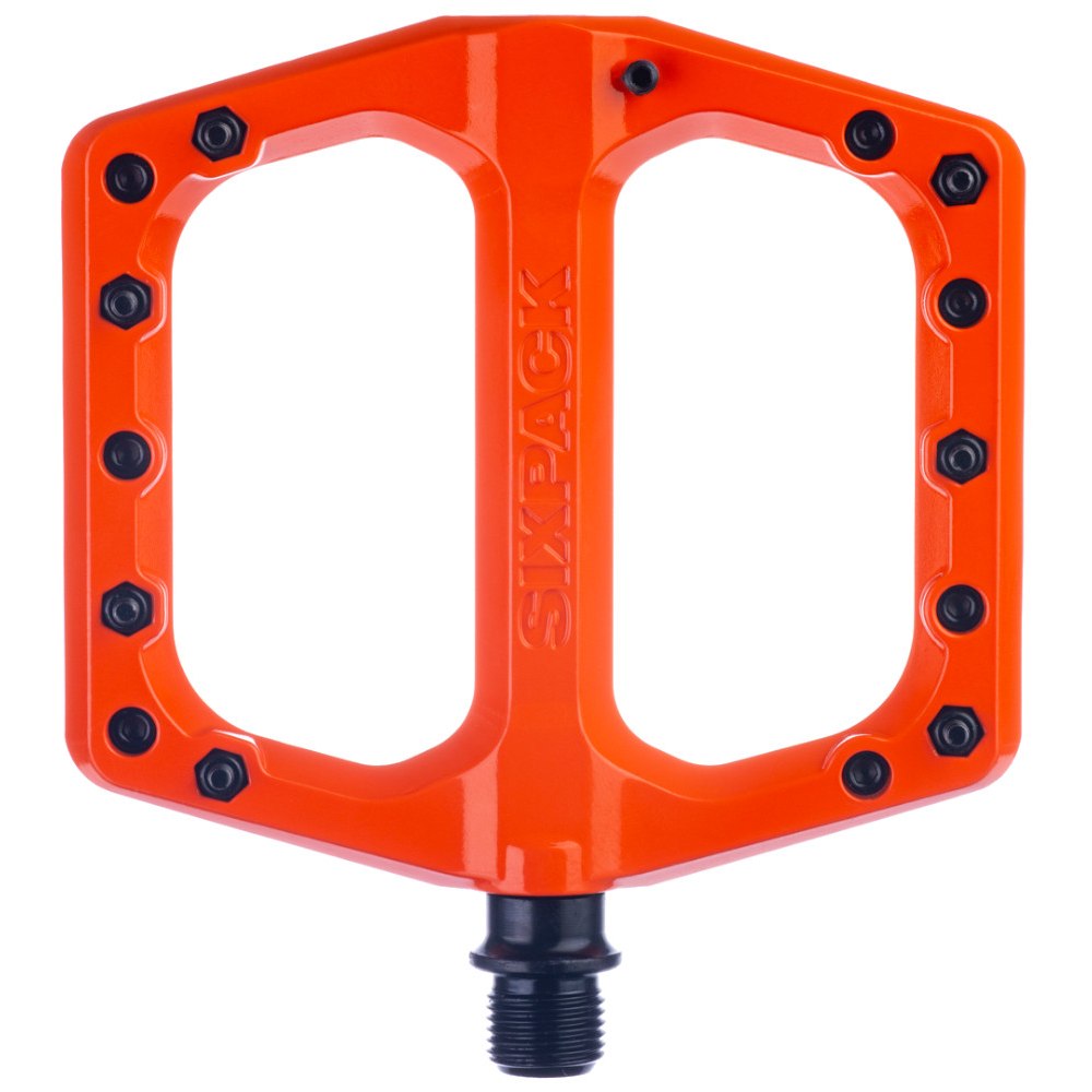 Sixpack Menace 3.0 Aluminium Flat Pedal - orange