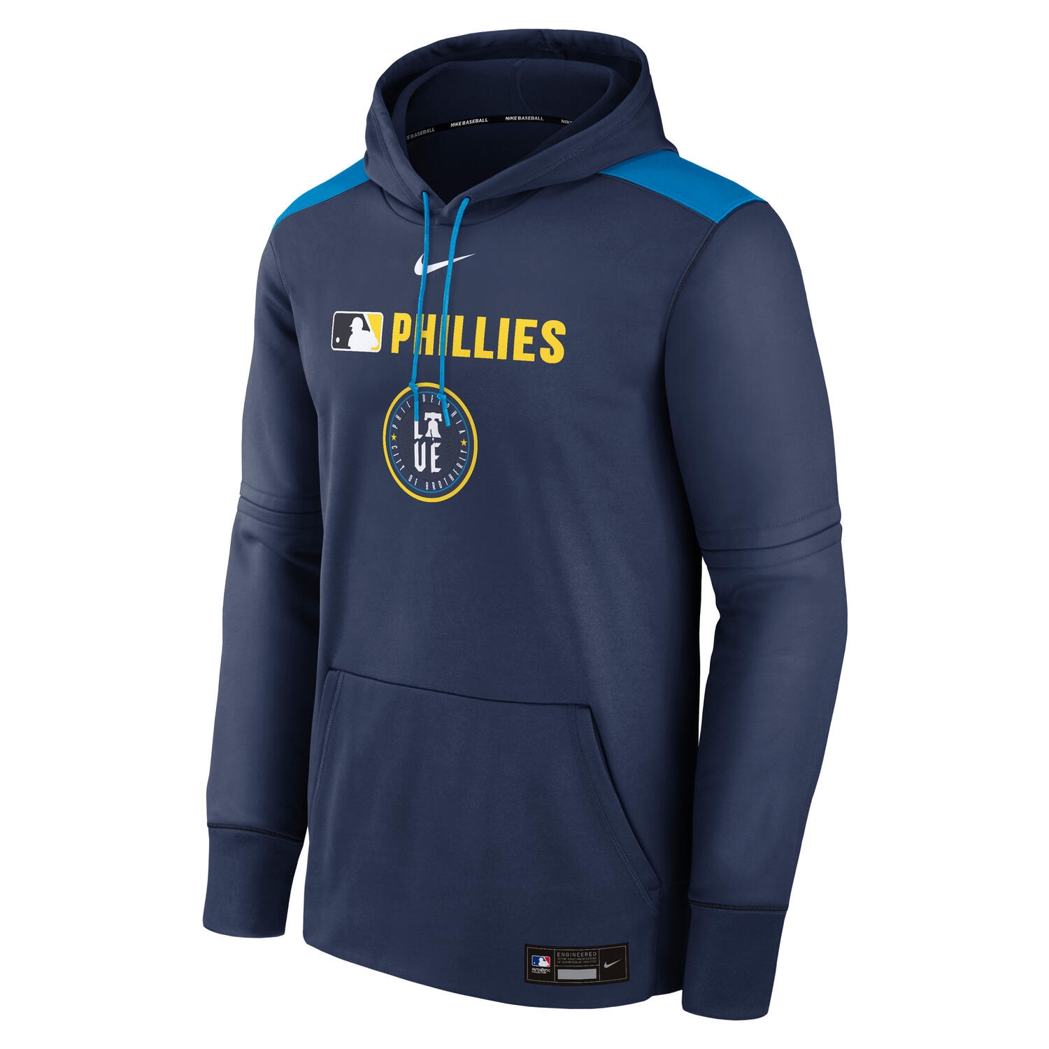 Philadelphia Phillies 2025 City Connect MLB Authentic Therma Hoodie Navy