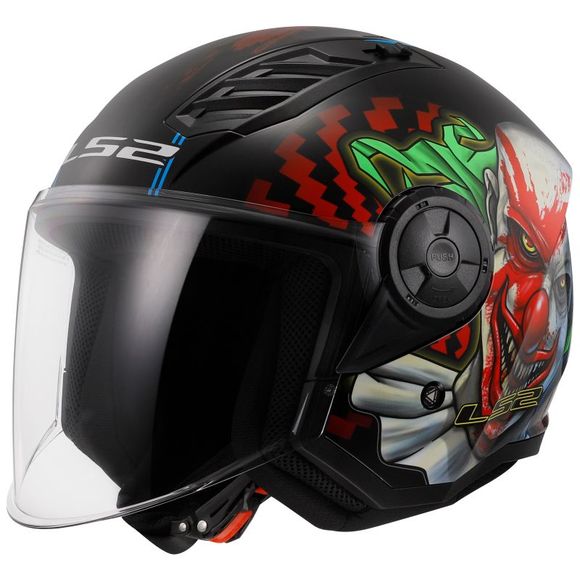LS2 OF616 Jet Helmet - AIRFLOW II - HAPPY DREAMS - WhiteRef: LS0995