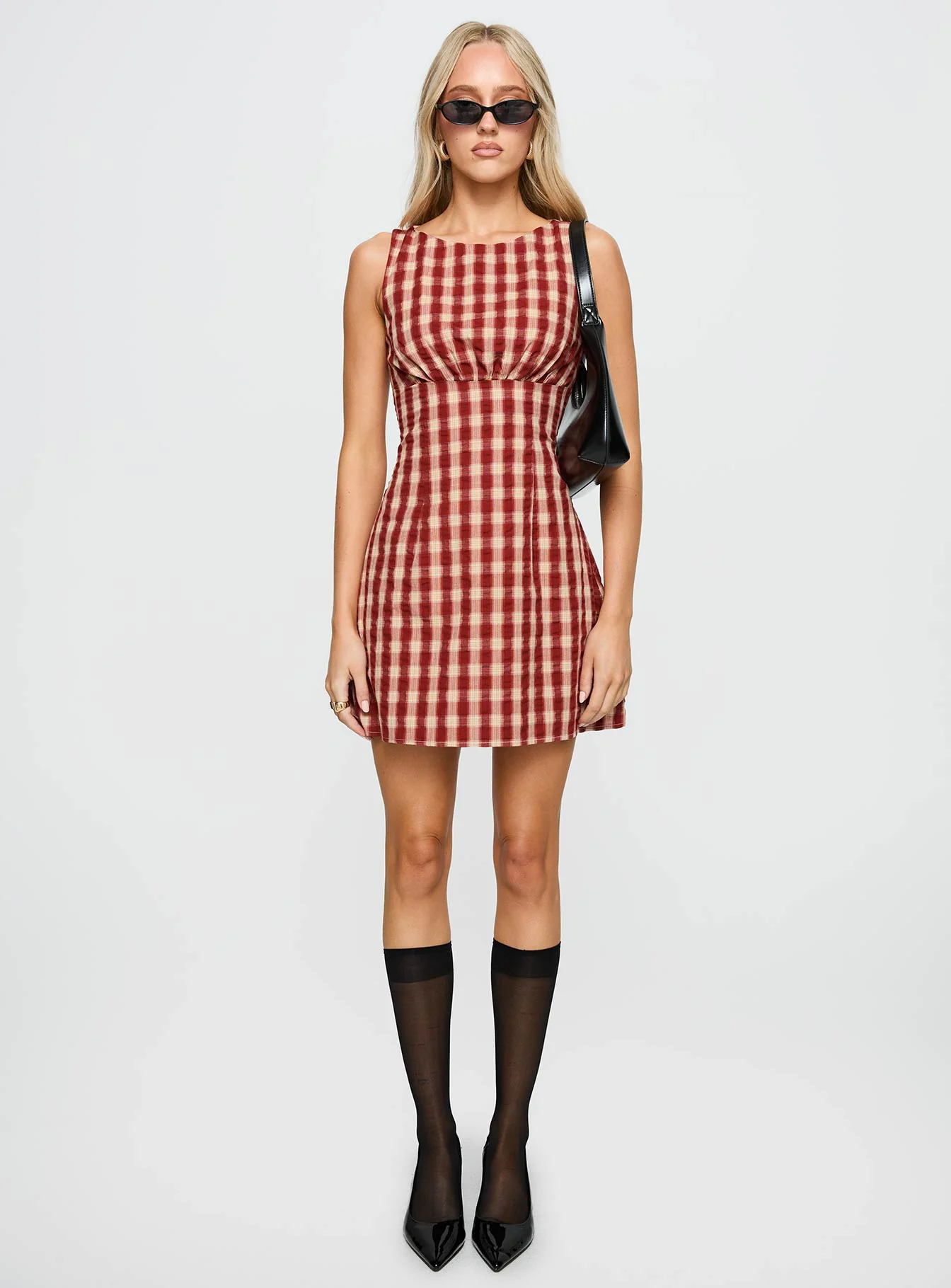 Sweet Somethings Mini Dress Red Check