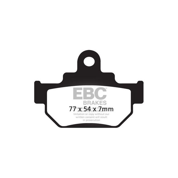EBC Organic Front Brake PadsRef: Fa106Tt / Fa106X