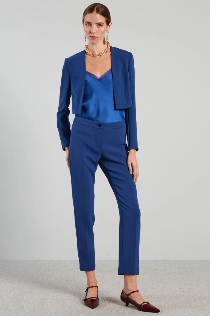 Straight cady bolero - LIGHT BLUE