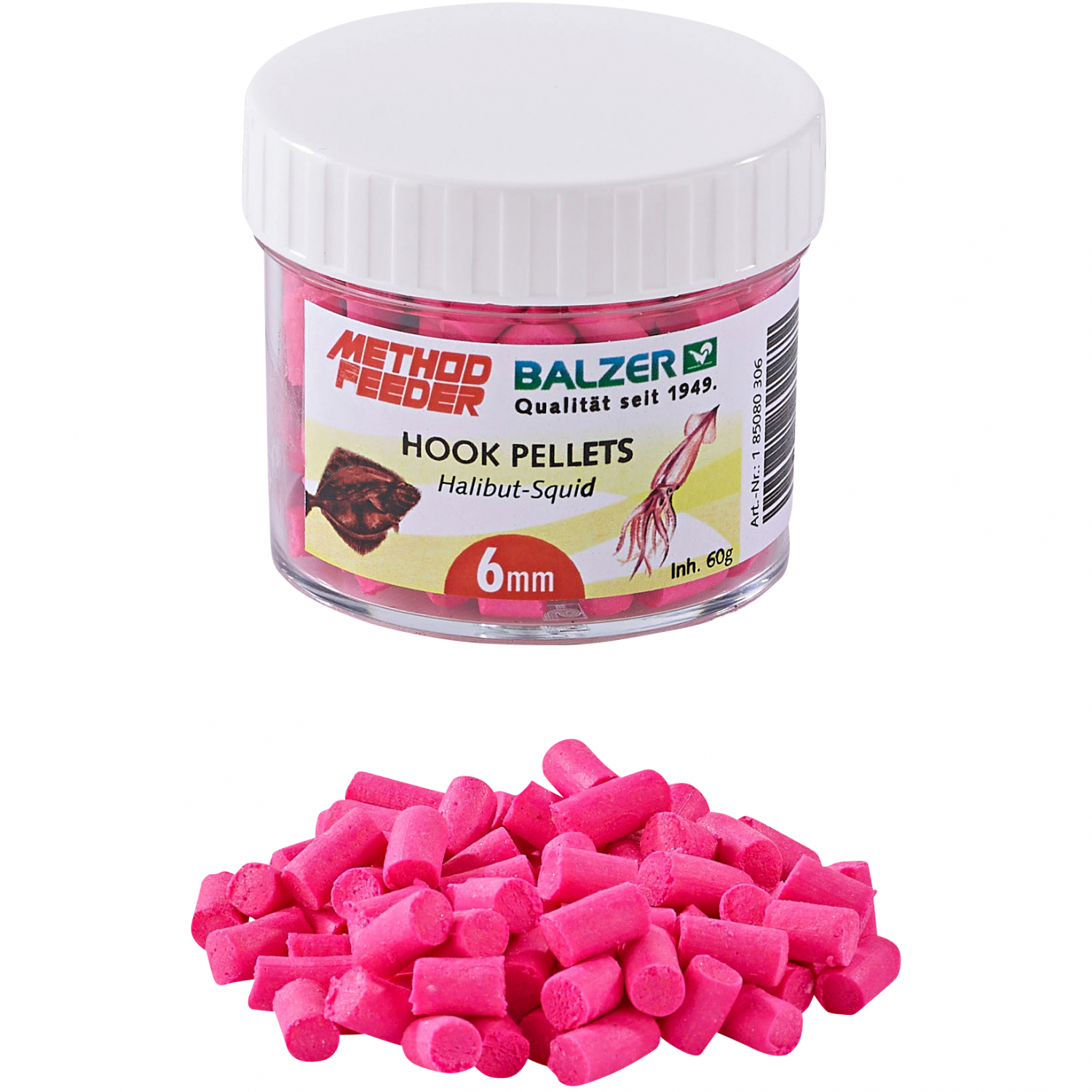 Balzer Method Feeder Pellets (Halibut Squid)