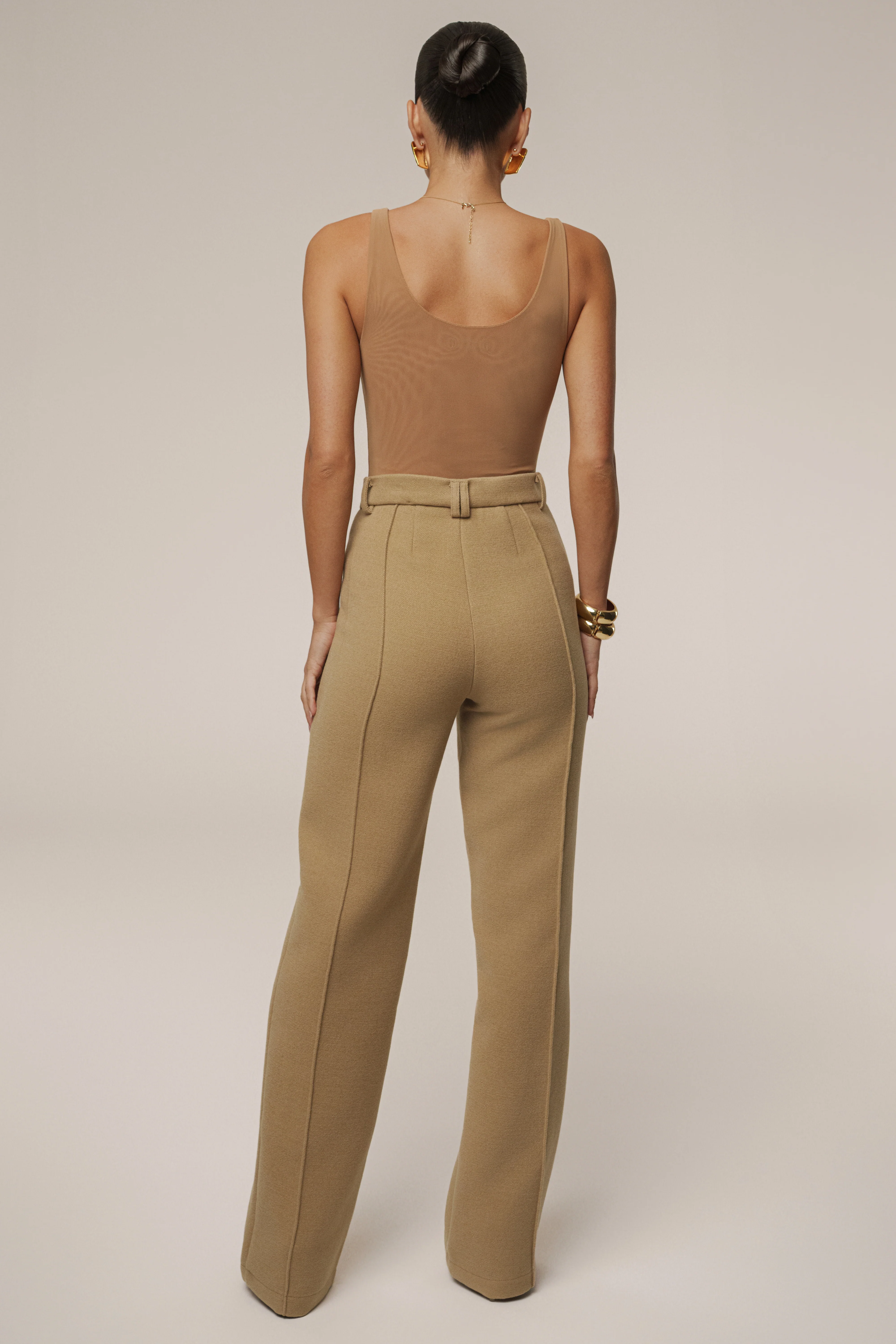 Pecan Mesh Essentials Tank Bodysuit Undergarment