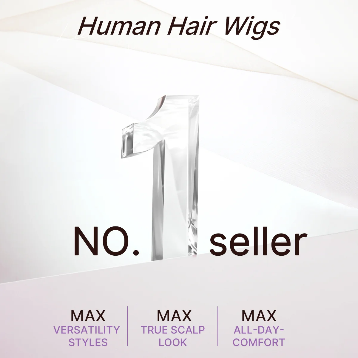 US Only | Luvme All-Day Comfort™ Wig 180% / 250% Density Bone Straight with Baby Hair PartingMax Glueless 7x6 Closure HD Lace Wig Pre-Cut Lace