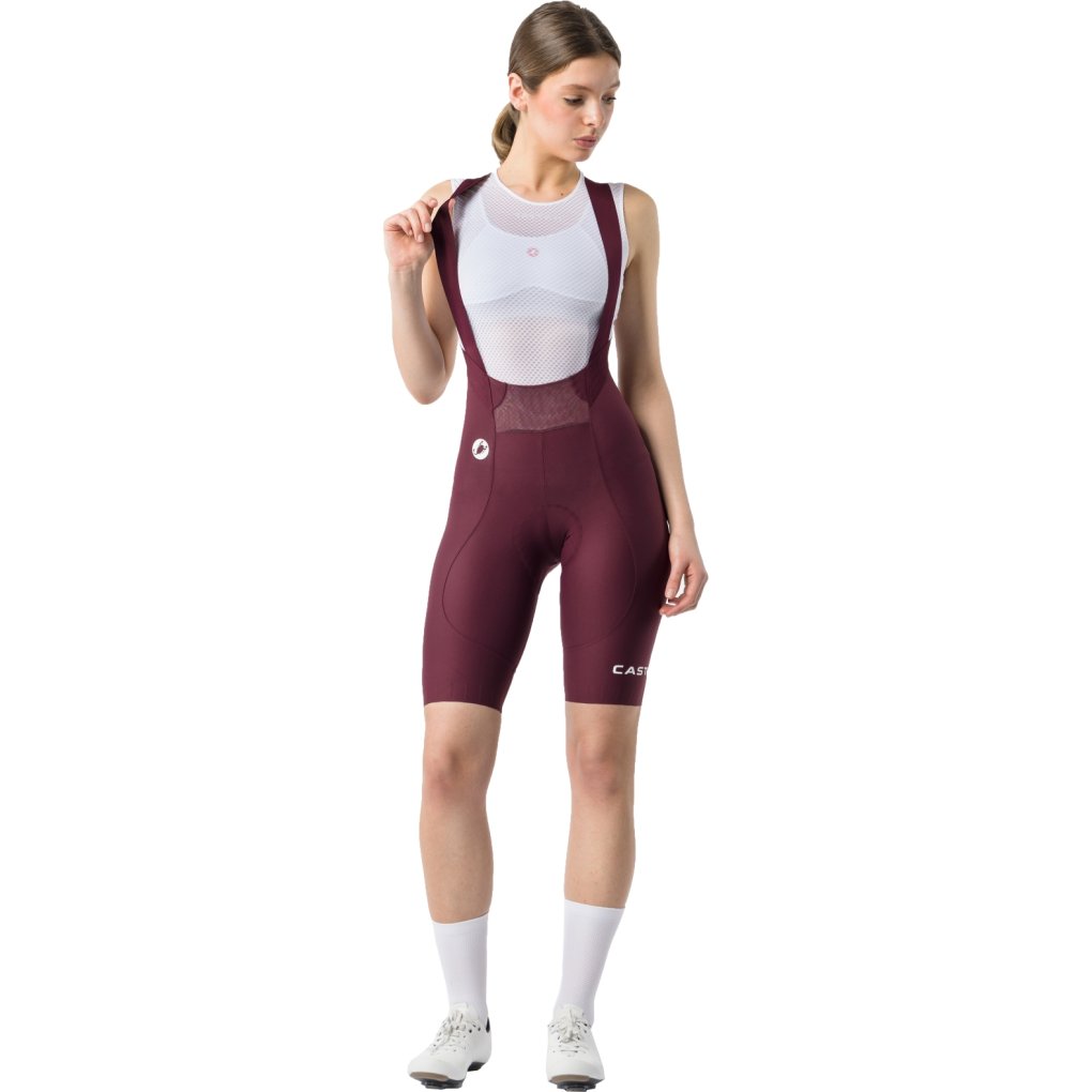 Castelli Espresso 2 DT Bibshorts Women - deep bordeaux 625