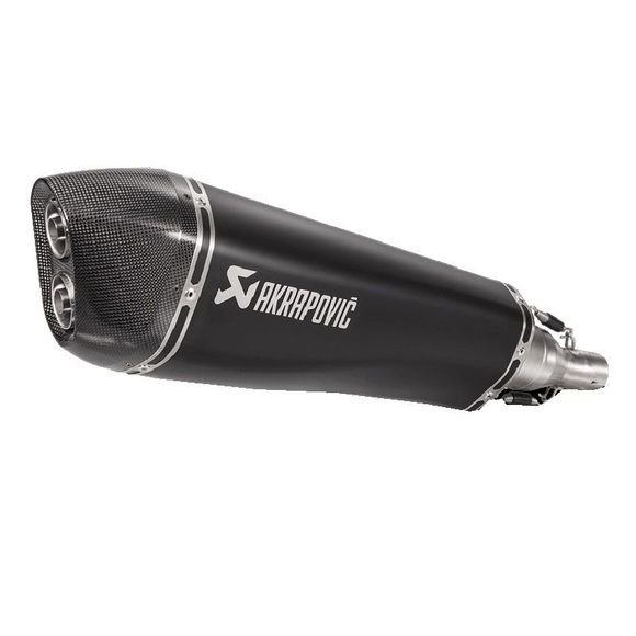Silencieux Akrapovic Inox noir embout carboneRef : S-PI5SO1-HRAASSBL / 18113505